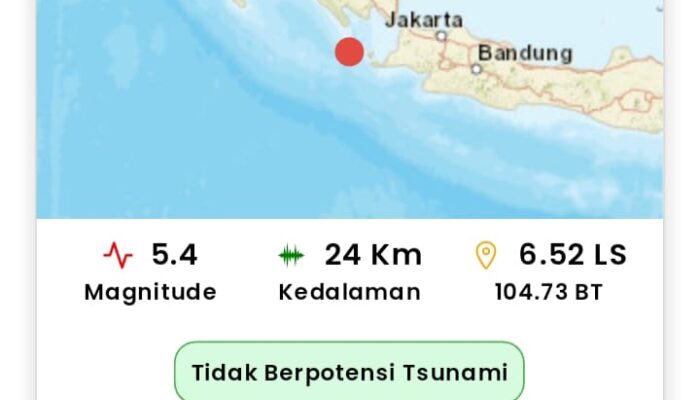 Breaking News! Gempa M5,4 Guncang Barat Laut Sumur Banten, Tidak Berpotensi Tsunami 2 WhatsApp Image 2025 07 09 at 06.58.52 cad701a3