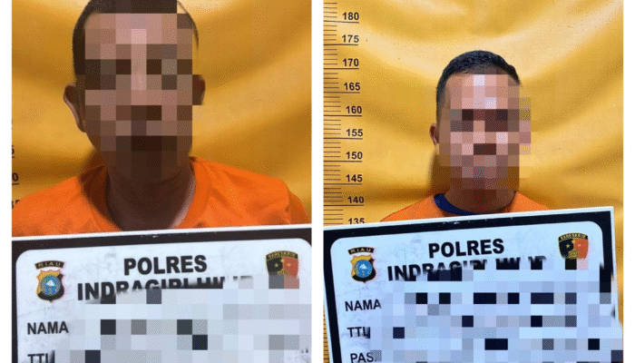Polres Inhil Riau Tangkap Dua Pengedar Sabu di Tembilahan Hulu, BB 5,43 Gram Diamankan!