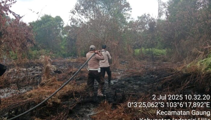 Karhutla Lagi! Petani di Inhil Ditangkap Polisi Usai Bakar Lahan 5 Hektare demi Sawit