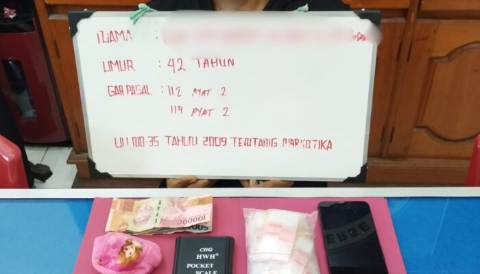 Polres Tebo Tangkap ELB, Residivis Kasus Narkoba, Sabu 10 Gram Disita!