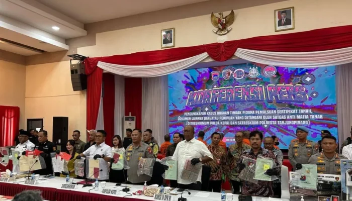 Mafia Sertifikat Tanah di Kepri Terbongkar! 7 Tersangka Diciduk, Kerugian Capai Rp16,8 Miliar
