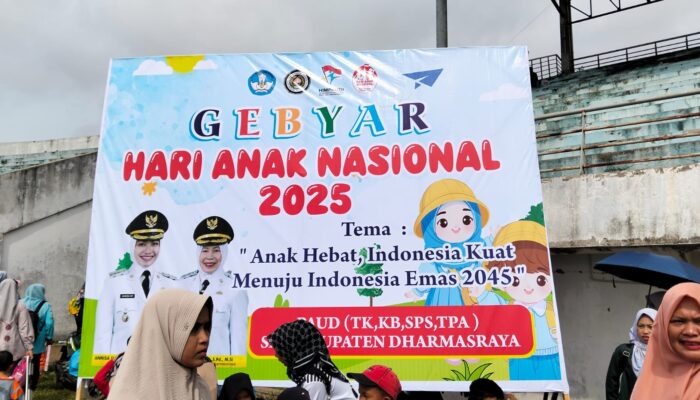 Gebyar Hari Anak Nasional: Ribuan Anak KB dan TK “Mewarnai” Dharmasraya dengan Tawa