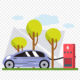 pngtree electric car concept illustration charging anywhere png image 6652481