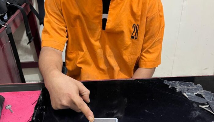 Polsek Tembilahan Hulu Tangkap Pria Pembawa Shabu di Wisma Inhil