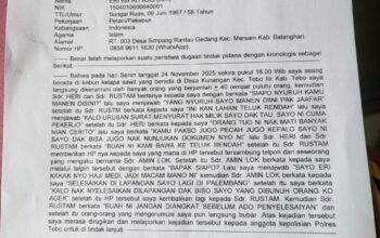 Diduga ‘MA’ Mantan Dewan Provinsi Jambi Dalangi Tindak Pidana Perampasan Truck dan TBS