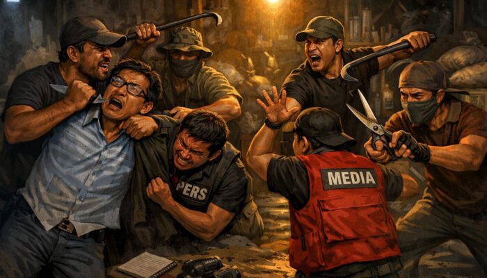 Sadis! Tim Media Dikejar Linggis dan Diancam Pisau Saat Bongkar Pengepul Emas Ilegal