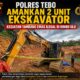 Dua Unit Exapator di Amankan Polres Tebo Terkait Tambang Emas Ilegal di Rimbo Ulu
