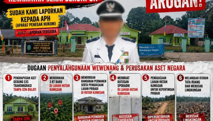 Kades Desa Bukit Pamuatan Tebo, Diduga Mark Up Dana Desa dan Kuasi Puluhan Hektar Lahan Hutan Kawasan