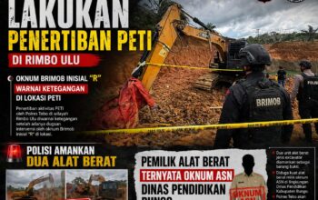 Kapolres Tebo Segera Amankan Terduga Pemilik Exapator Kegiatan Peti Ilegal di Rimbo Ulu