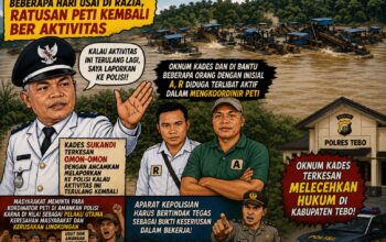 Sempat Dirazia, Ratusan Tambang Emas Ilegal di Teluk Langkap Kembali Beroperasi: Pernyataan Kades Dinilai Omong Kosong