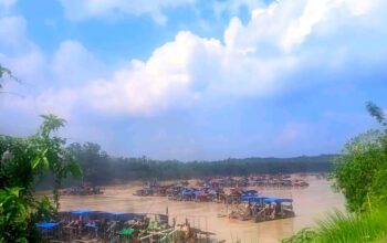 DIDUGA RAZIA BOCOR: Usai Penertiban, Ratusan Peti Tambang Ilegal di Teluk Langkap Langsung Beroperasi Kembali