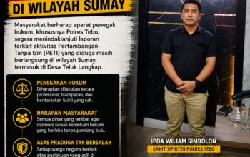 Terkesan Tidak Menghargai APH, Kapolda Jambi Atensikan Kapolres Tebo Segera Menindak Para Kordinator Peti Desa Teluk Langkap