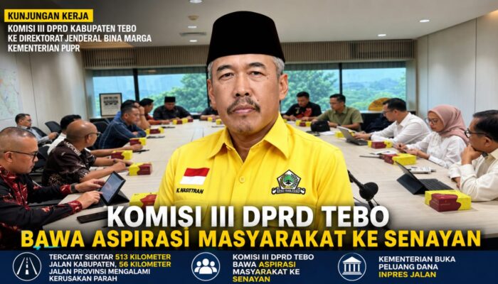 Komisi III DPRD Tebo Bergerak ke Pusat, Perjuangkan Dukungan Perbaikan Jalan Rusak di Tebo
