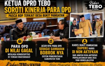 Ketua DPRD Tebo Soroti Para OPD Yang Acuh Terhadap Hasil RDP Polemik Desa Bukit Pamuatan