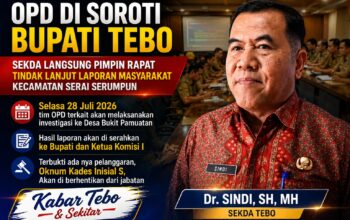 Kinerja OPD di Soroti Bupati Tebo, Sekda Segera Pimpin Tim Investigasi ke Desa Bukit Pamuatan, Serai serumpun